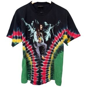 Vintage Bob Marley Tie Dye 2000 Zion Rootswear Size L